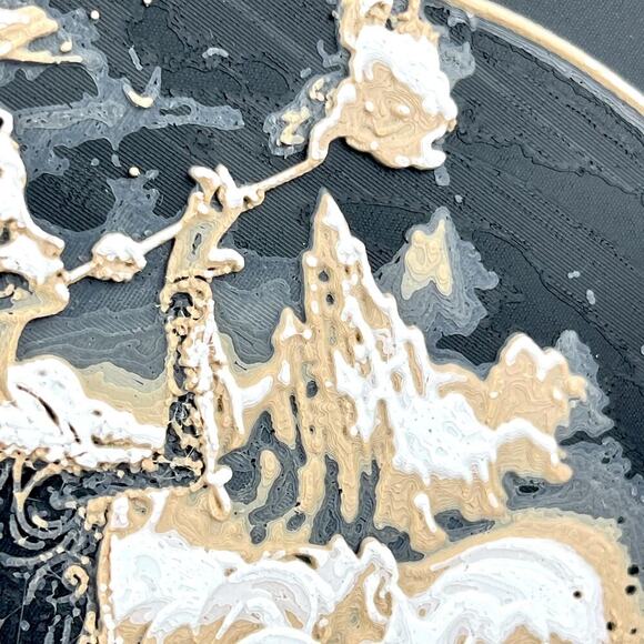 Fairy in Coffee Art, Whimsical Fantasy Wall Decor, Dreamy Espresso Art - Picture 4 of 10